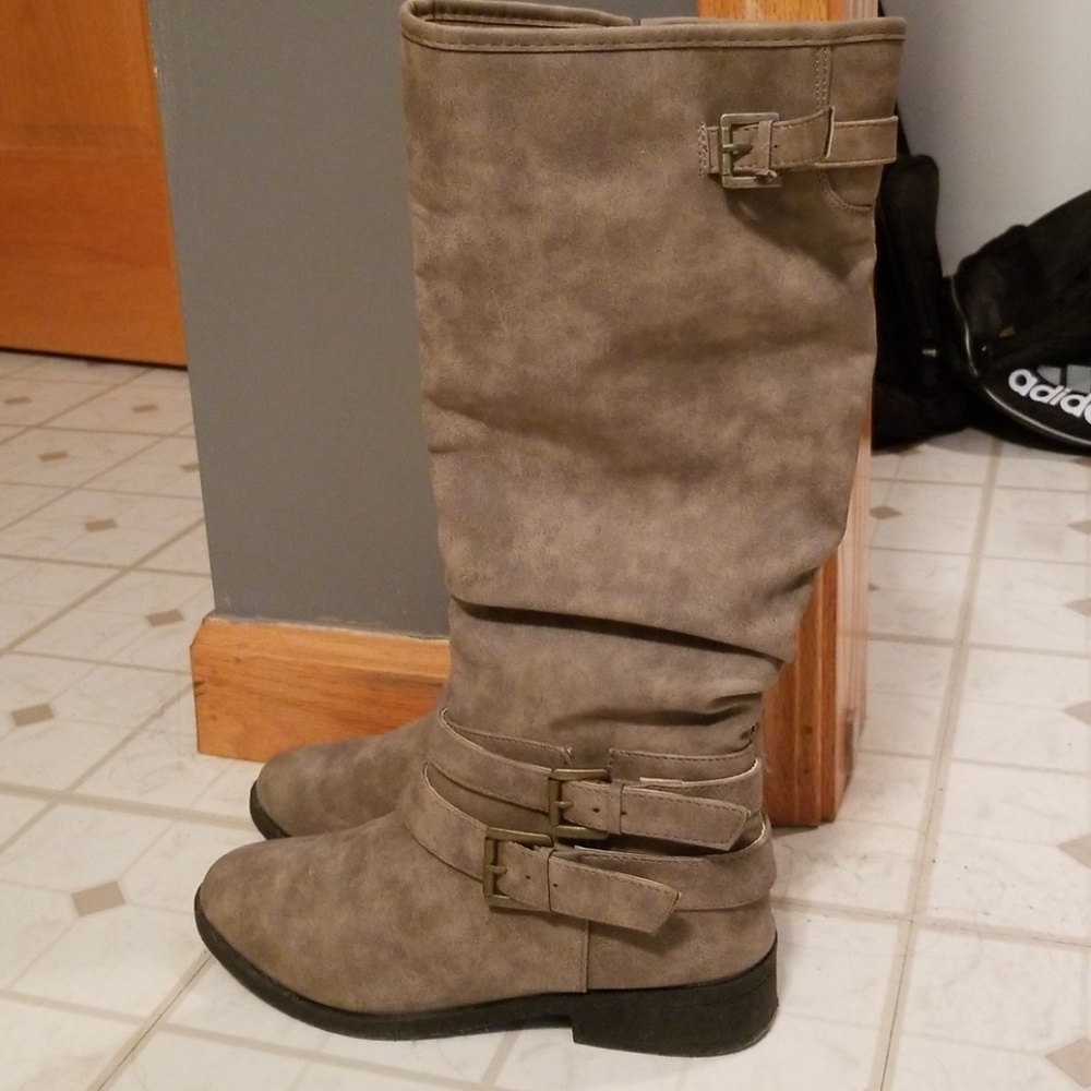 Buckle Riding Boots